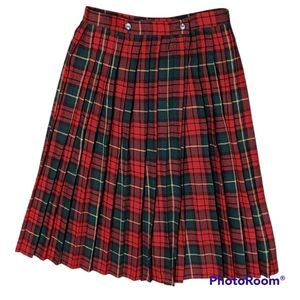 Vintage Plaid Skirt Grunge